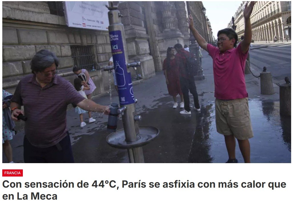 Ola de calor se afianza mientras que  la mitad de Francia se pone en alerta