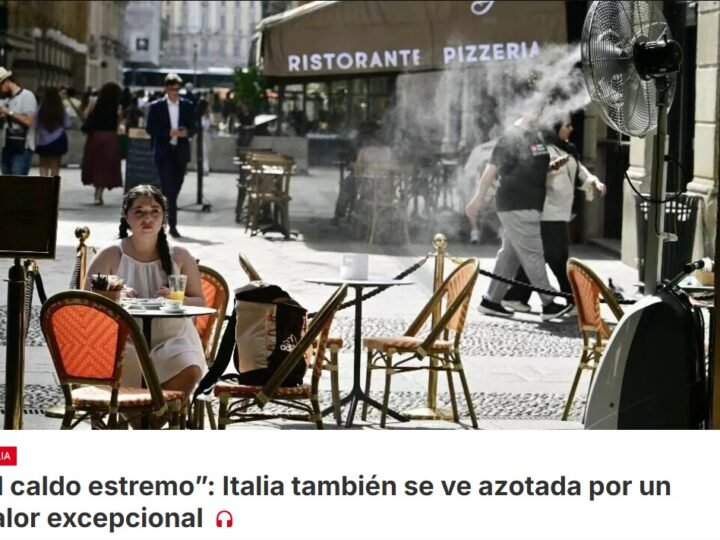 El Ministerio de Salud de Italia declara la alerta roja por calor en 15 ciudades, entre ellas Roma y Milán