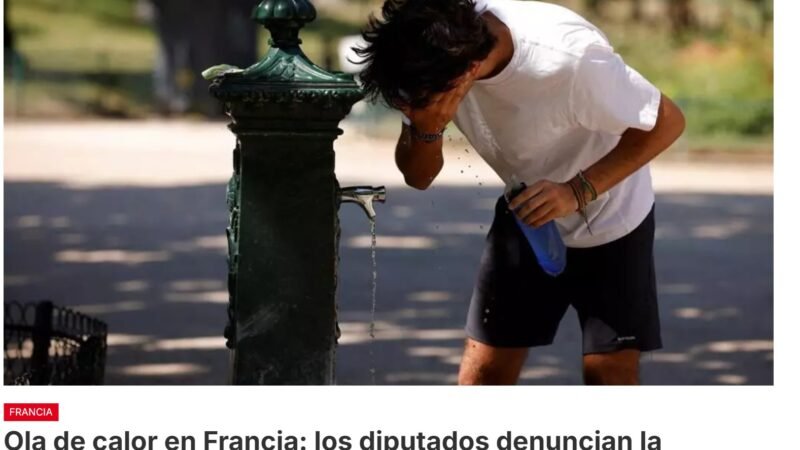 La ola de calor está en su punto álgido en Francia