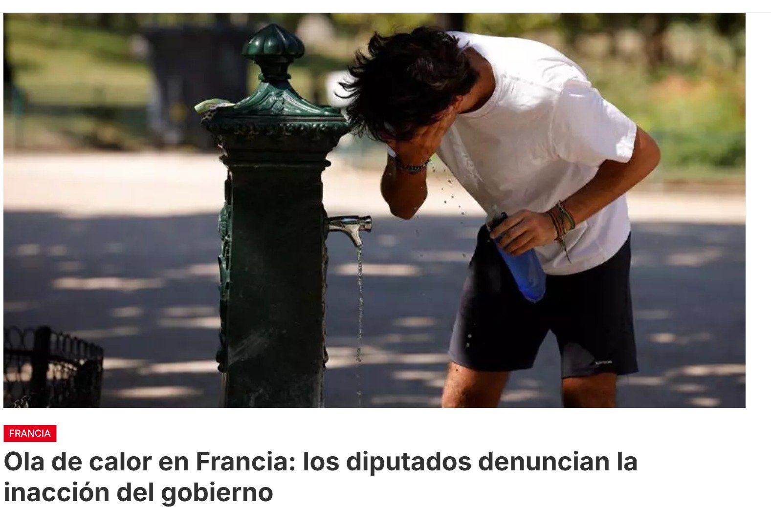 La ola de calor está en su punto álgido en Francia