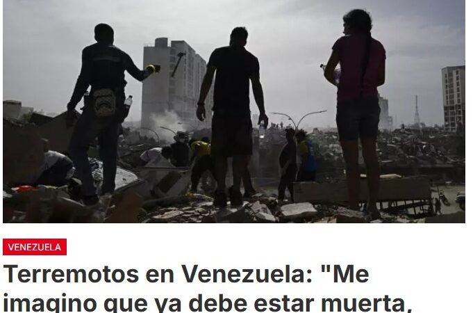 Al menos 235 muertos dejan los potentes sismos que sacudieron a Venezuela el miércoles, según un nuevo balance suministrado por el ministro de Salud