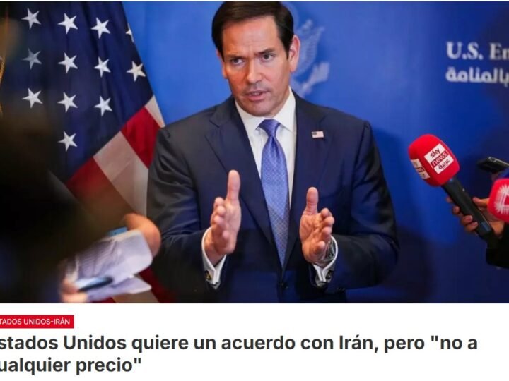 Marco Rubio, secretario de Estado de Estados Unidos, aseguróa que las exigencias iraníes provocan «un caos» en el mundo, por lo que defendió que Washington no está dispuesta a firmar un acuerdo de paz con Teherán «a cualquier precio»