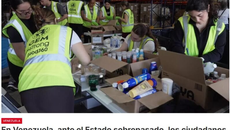 Delcy Rodríguez sobrepasada, mientras ciudadanos venezolanos llenan vacío, rescatan sobrevivientes, atienden heridos y llevan comida al personal médico