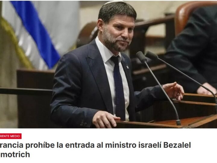 El ministro francés de Relaciones Exteriores, Jean-Noël Barrot, anunció en X «nuevas sanciones contra los responsables de la intensificación de la colonización y la violencia en Cisjordania»