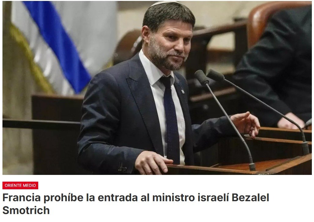 El ministro francés de Relaciones Exteriores, Jean-Noël Barrot, anunció en X «nuevas sanciones contra los responsables de la intensificación de la colonización y la violencia en Cisjordania»