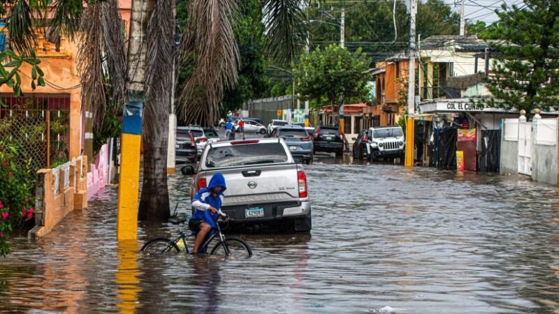 Alerta verde para el Gran Santo Domingo y San Cristóbal con fuertes aguaceros