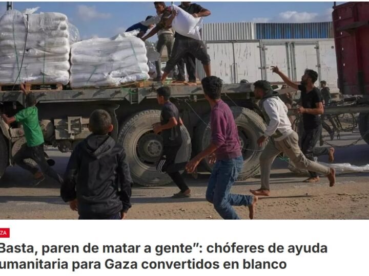 Por segunda vez en menos de una semana, un conductor de camión palestino fue asesinado por el ejército israelí en Gaza