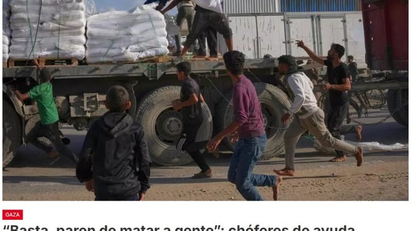 Por segunda vez en menos de una semana, un conductor de camión palestino fue asesinado por el ejército israelí en Gaza