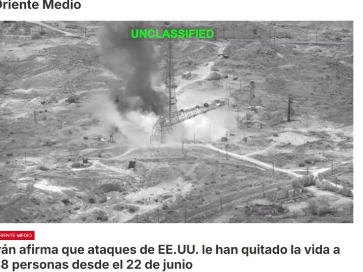Irán afirma que 38 personas han mueren y más de 400 resultan heridas en los ataques que Estados Unidos ha lanzado contra su territorio desde el 22 de junio