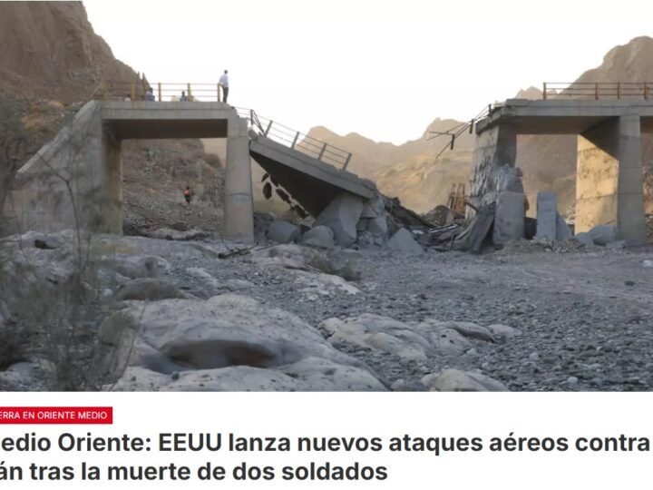 Estados Unidos lanza una nueva serie de bombardeos contra Irán, para «castigar» la muerte de dos militares estadounidenses en Jordania a causa de ataques iraníes, según anuncia el ejército