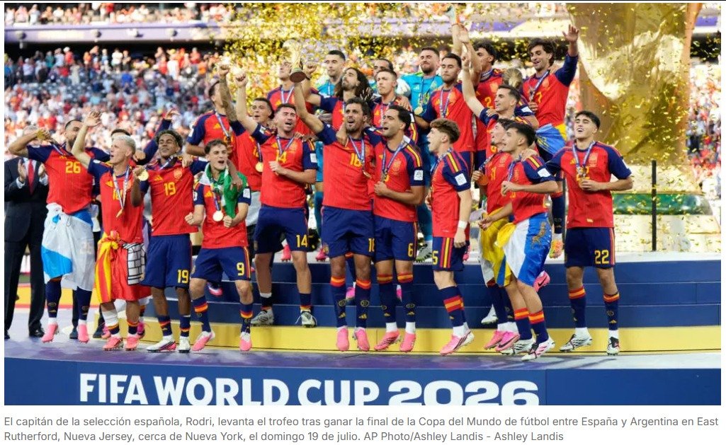 La selección española se proclama campeona del mundo por segunda vez tras vencer a Argentina en la final por 1-0.