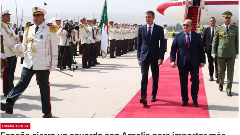 España y Argelia escenifican la recuperación de sus relaciones con una visita del presidente español Pedro Sánchez que culmina con el anuncio de un acuerdo para comprar más gas al país africano, que ya es el principal proveedor español