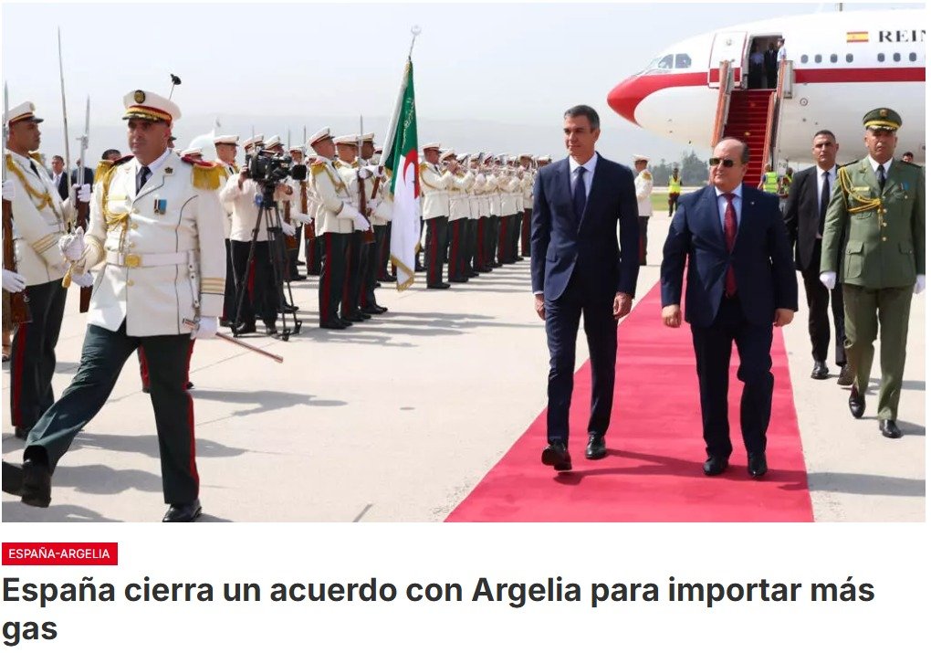 España y Argelia escenifican la recuperación de sus relaciones con una visita del presidente español Pedro Sánchez que culmina con el anuncio de un acuerdo para comprar más gas al país africano, que ya es el principal proveedor español