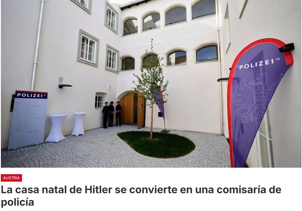 Austria inaugura una comisaría en la casa natal de Adolf Hitler para espantar a los radicales de extrema derecha que lo han convertido en un lugar de peregrinación neonazi