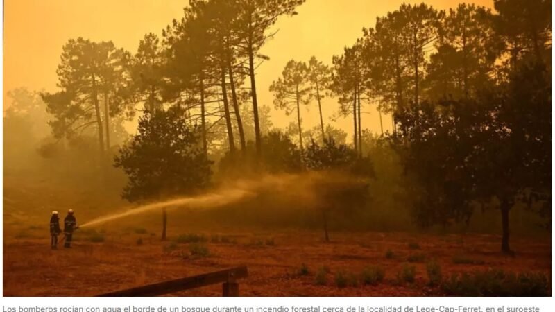 Casi 270.000 personas evacuadas por incendios en Francia y España