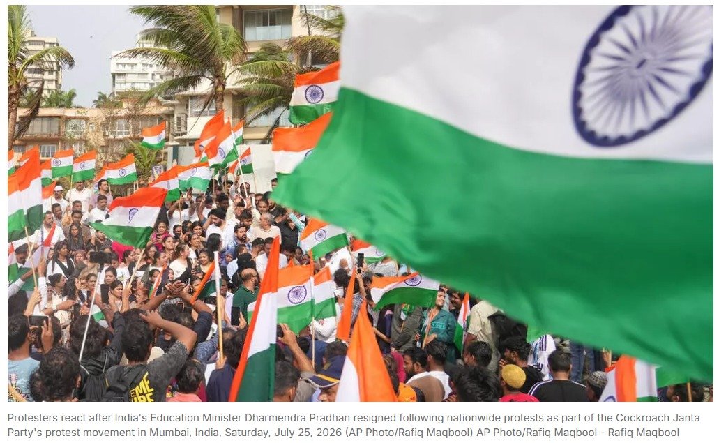 Los estudiantes ponen fin a las protestas en India tras la dimisión del ministro de Educación