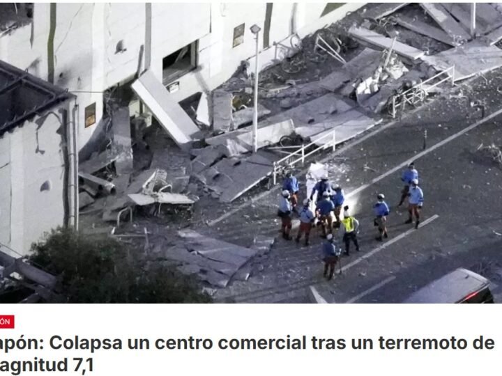 Un fuerte terremoto de magnitud 7,1 en la isla de Kyūshū, suroeste de Japón, provoca el colapso de varios edificios, entre ellos la segunda planta de un centro comercial donde se teme que muchas personas estén atrapadas