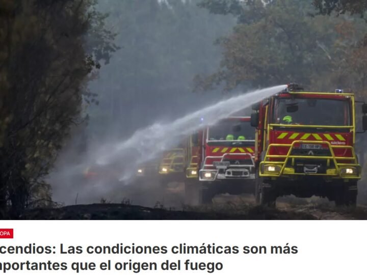 Casi nueve de cada 10 incendios en Francia lo de originan humano, ya sean intencionados o accidentales