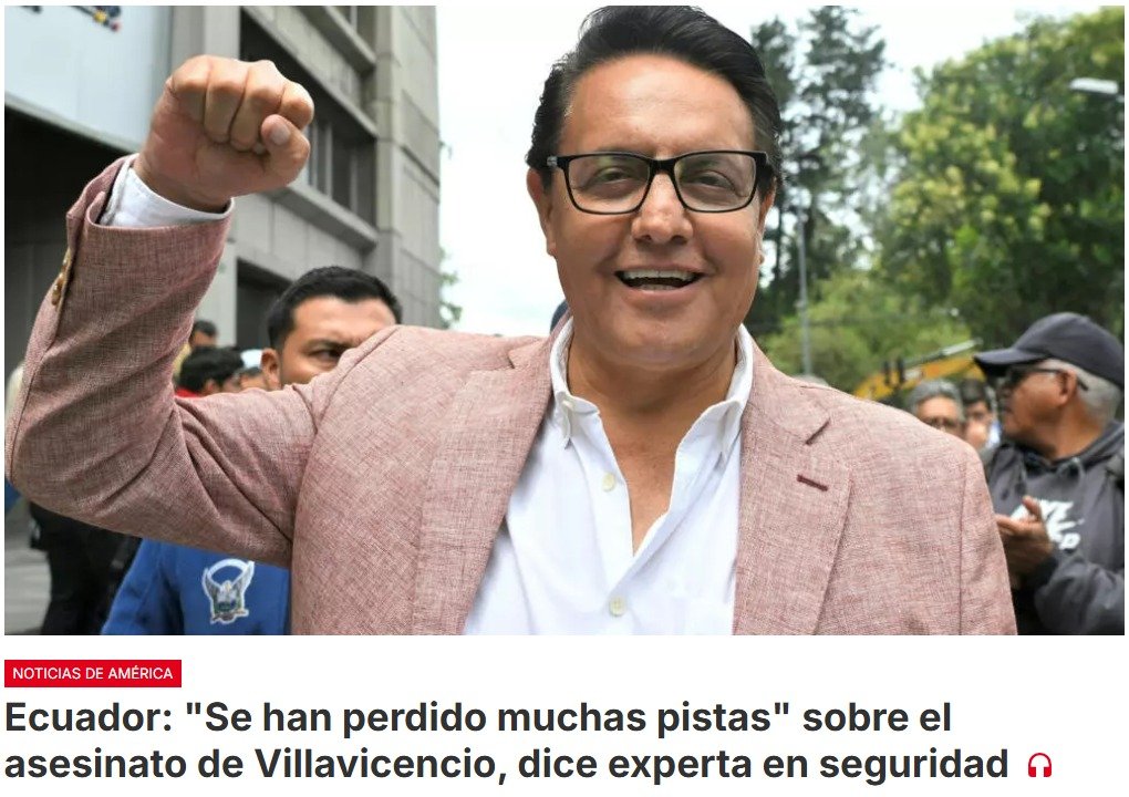 La Fiscalía presenta pruebas acusatorias contra siete sospechosos de ser los autores intelectuales del asesinato de Fernando Villavicencio en 2023
