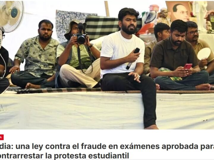 En India, tras la dimisión del ministro de Educación bajo la presión de la calle, el gobierno intenta recuperar el control