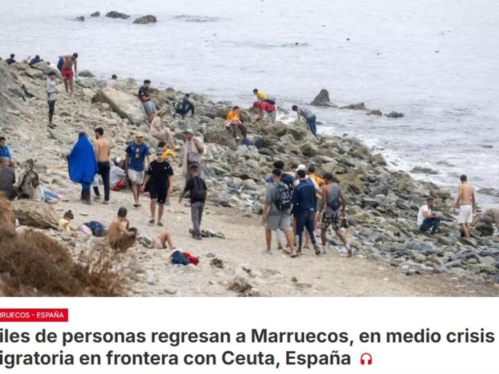 Según cifras preliminares, unas 60.000 personas cruzan la frontera desde Marruecos hacia el enclave español de Ceuta