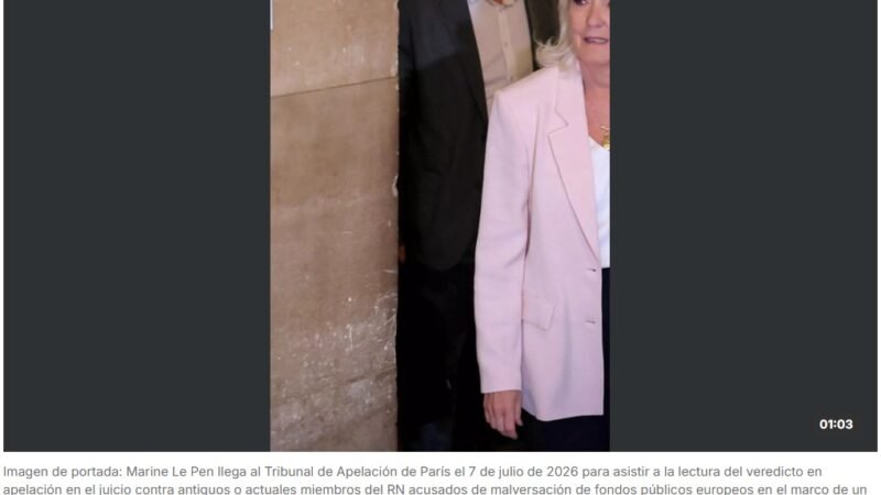 La líder de la extrema derecha francesa Marine Le Pen fue condenada en apelación por el caso de los asistentes parlamentarios del entonces Frente Nacional