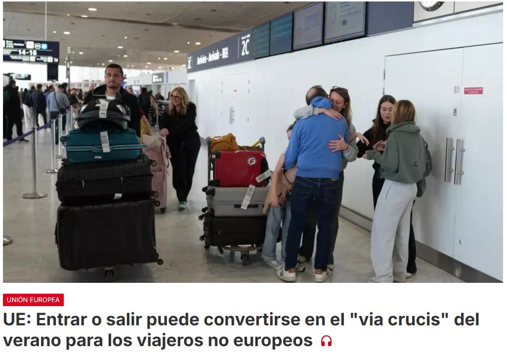 El nuevo sistema de control europeo de entradas y salidas (EES) amenaza con paralizar los aeropuertos este verano, advierten los profesionales