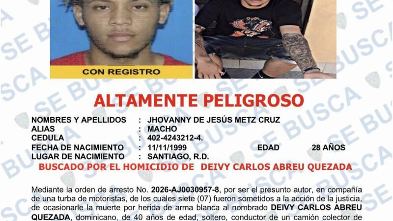 Autoridades esperan por comunicación formal sobre arresto de «Macho» para iniciar proceso de extradición