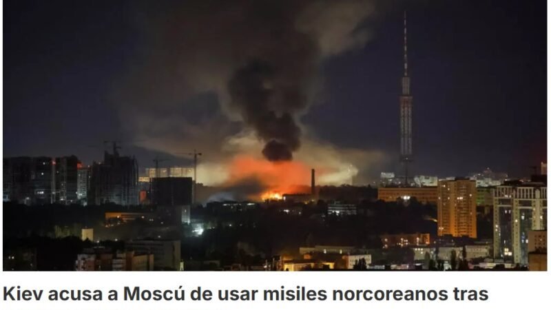 En Ucrania, nueve personas murieron anoche, la mayoría en Zaporiyia, tras sufrir nuevos ataques de Rusia, quien es acusado por Kiev de utilizar misiles provenientes de Corea del Norte