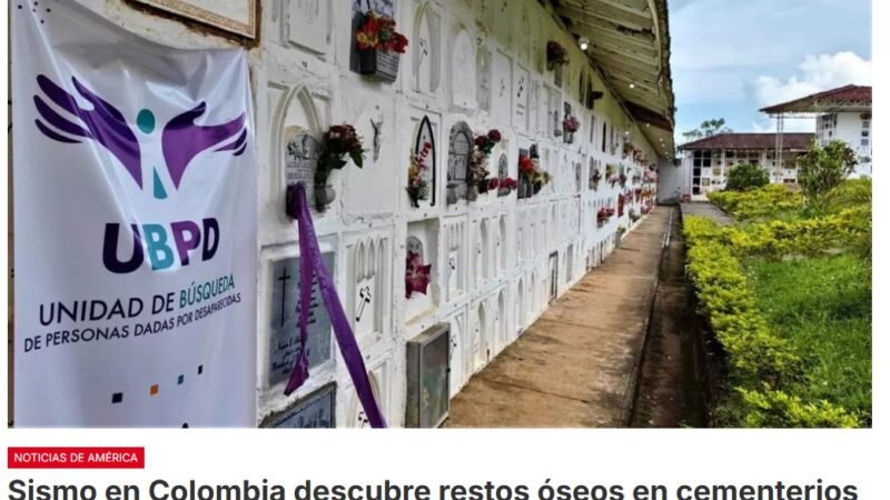 El devastador terremoto en Colombia dejó al descubierto un hallazgo inesperado: el sismo provocó el colapso de un muro en el cementerio de Roldanillo, en el Valle del Cauca, dejando expuestos restos humanos