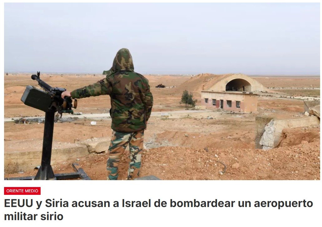 El representante especial de Estados Unidos para Siria, Tom Barrack, y el gobierno de Damasco apuntaron este martes a Israel por unos ataques realizados por la mañana contra una base militar siria en desuso, que está siendo renovada con la ayuda de Turquía según una oenegé