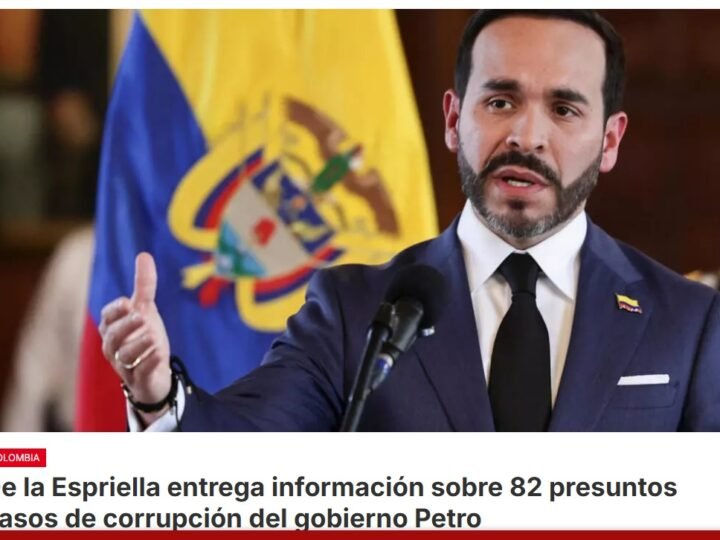 El presidente Abelardo de la Espriella entrega a la Fiscal General el «Libro de la Verdad», un documento que reúne información sobre 82 presuntos casos de corrupción