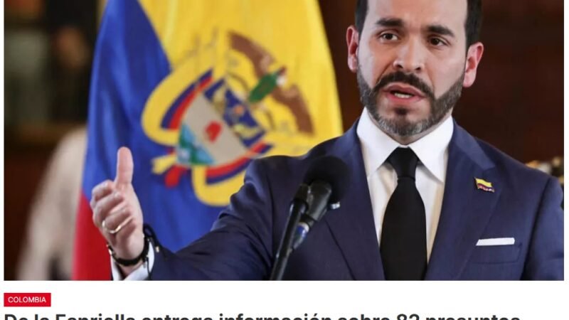 El presidente Abelardo de la Espriella entrega a la Fiscal General el «Libro de la Verdad», un documento que reúne información sobre 82 presuntos casos de corrupción