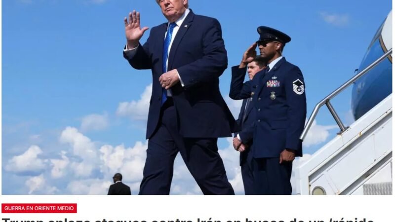 El presidente Donald Trump dice que Estados Unidos e Israel acordaron aplazar nuevos ataques contra Irán, siempre y cuando se alcance rápidamente un acuerdo para acabar con el conflicto