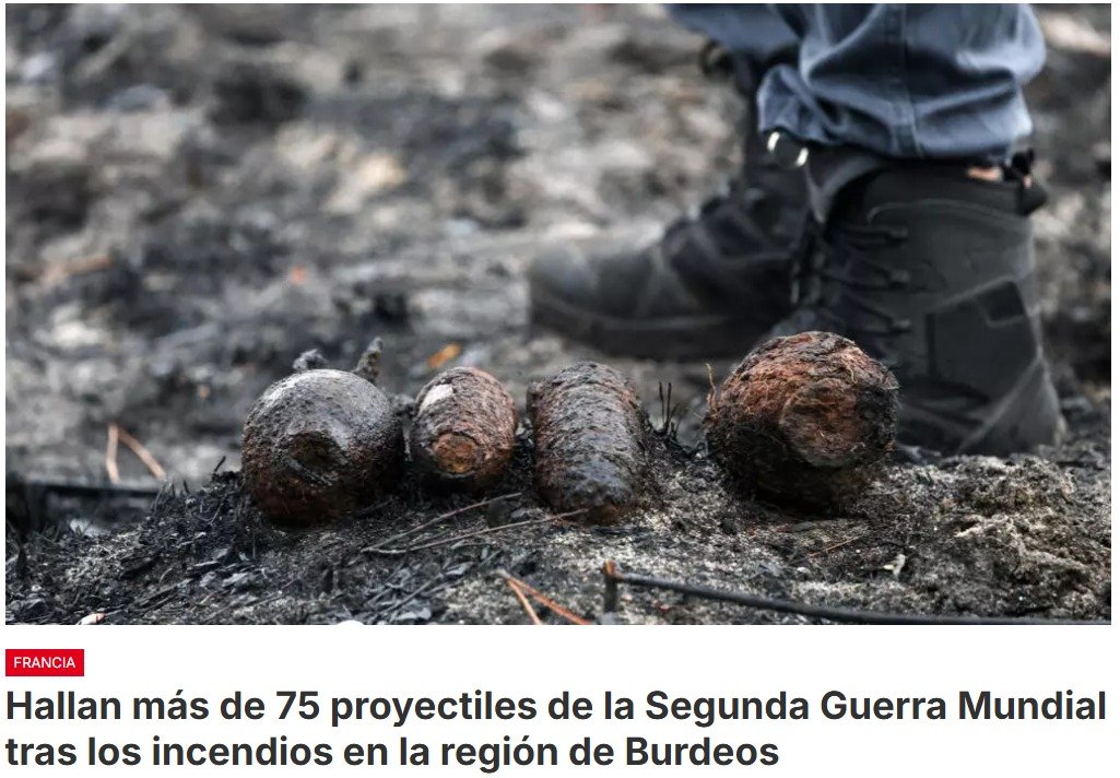Los habitantes de Le Porge, una de las ciudades más afectadas por el gran incendio forestal que devastó más de 40 mil hectáreas en la región de Burdeos, en el suroeste de Francia, recibieron autorización para regresar a sus hogares este lunes