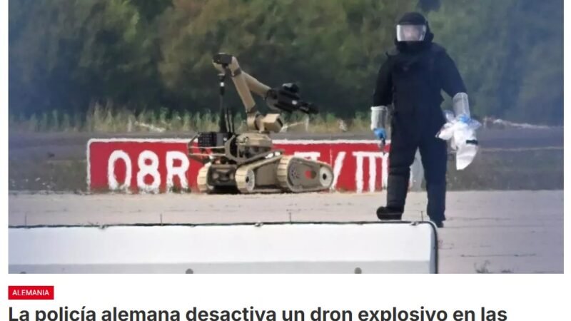 Un portavoz de la OTAN dijo que el dron se encontraba cerca de cuatro aeronaves de carga ucraniana Antonov.
