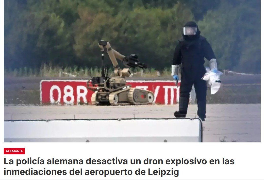 Un portavoz de la OTAN dijo que el dron se encontraba cerca de cuatro aeronaves de carga ucraniana Antonov.