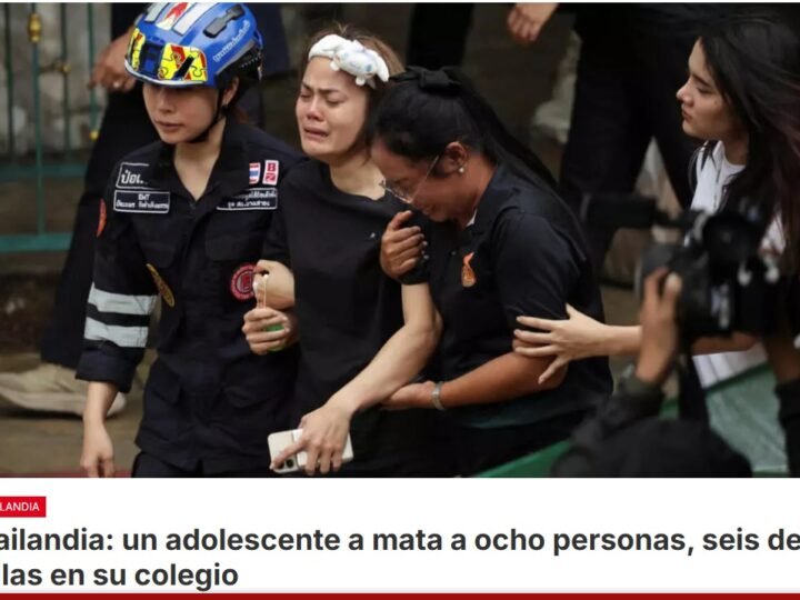 Tras asesinar a sus abuelos, un joven ingresó armado a su escuela, cerca de Bangkok, donde mató a tres alumnos y tres maestros