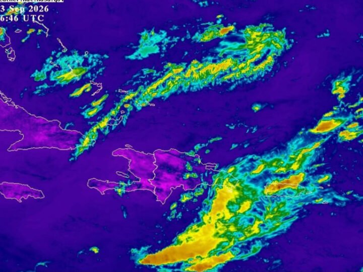 Vigilan zona de aguaceros y tormentas eléctricas en el Atlántico