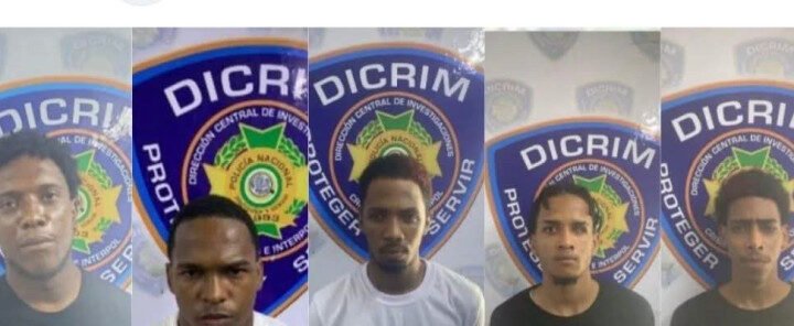 Cinco hombres de los más buscados por la Policía Nacional son apresados en San Pedro de Macorís