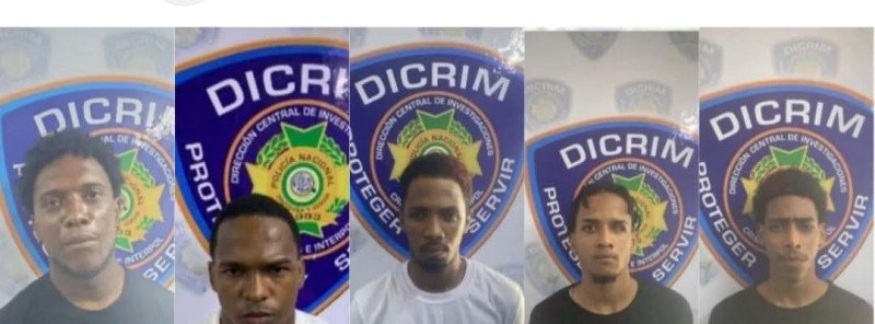 Cinco hombres de los más buscados por la Policía Nacional son apresados en San Pedro de Macorís