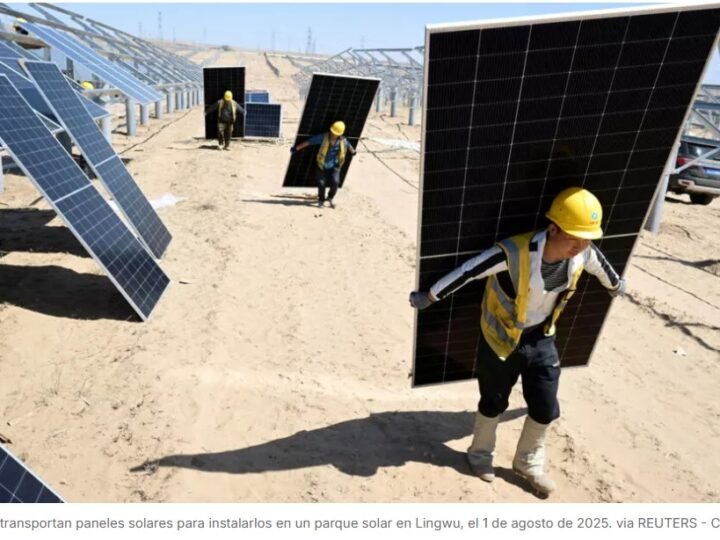 China supera la potencia energética instalada con paneles fotovoltaicos