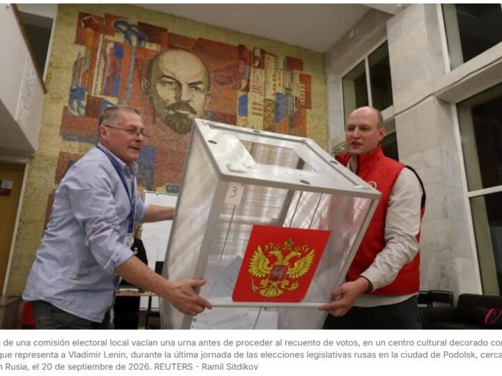 El partido del presidente Vladimir Putin, “Rusia Unida”, se sitúa, como era de esperar, a la cabeza de las elecciones legislativas rusas celebradas el domingo 20 de septiembre, con un 49,4 % de los votos, según una encuesta a pie de urna realizada por el Centro Ruso de Estudios de la Opinión Pública (VCIOM), un instituto estatal