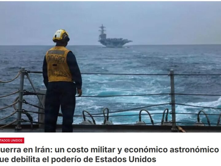La guerra en Irán ya le ha costado varios miles de millones de dólares a Estados Unidos. Según cifras recopiladas por Bloomberg, el último bloqueo marítimo de Irán superó los dos mil millones de dólares en gastos de operación de los buques estadounidenses