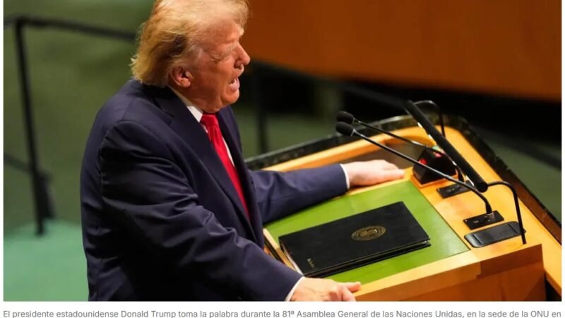 El presidente de Estados Unidos, Donald Trump, advierte  ante la Asamblea General de la ONU que está dispuesto a utilizar su «poderío militar sin igual» para asegurar sus intereses en América Latina