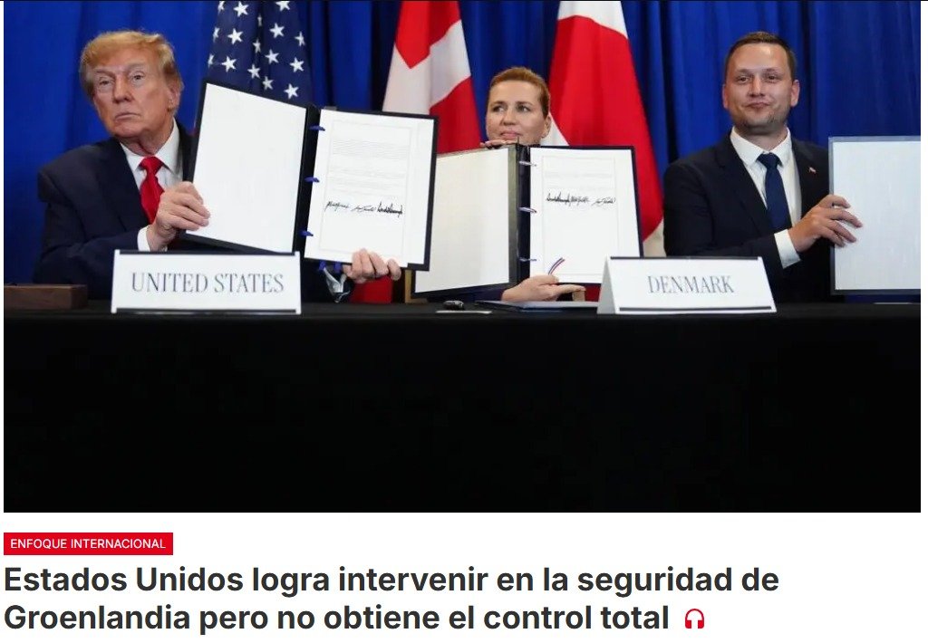 Donald Trump consigue una victoria en su campaña para controlar Groenlandia, aunque no obtiene el control total que pretendía desde su regreso a la Casa Blanca