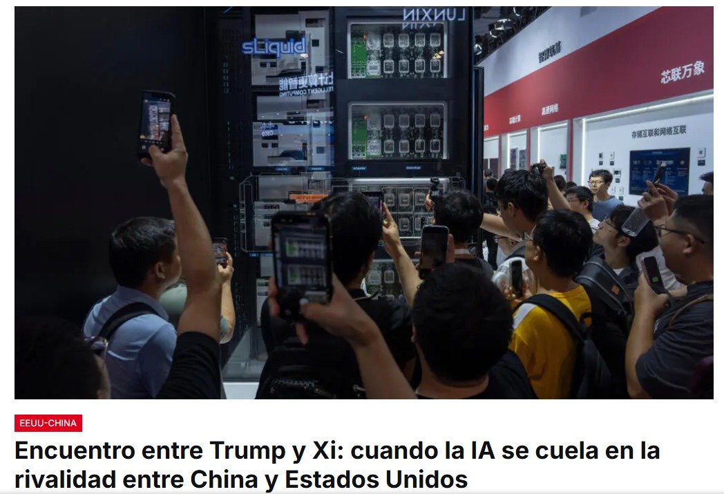 A medida que se acerca la reunión entre Xi Jinping y Donald Trump, la inteligencia artificial se cuela en la rivalidad entre las dos potencias