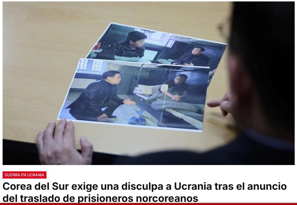 El embajador de Ucrania en Seúl  convocado por el ministro de Relaciones Exteriores para dar explicaciones sobre lo que el gobierno surcoreano considera una “falta grave”: la violación de un acuerdo de confidencialidad entre ambos países respecto a los prisioneros de guerra norcoreanos