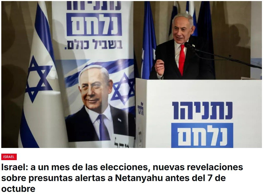 ¿Cuánto sabía Benjamin Netanyahu sobre el nivel de amenaza contra el país antes del ataque del ataque terrorista de Hamás, el 7 de octubre de 2023? 