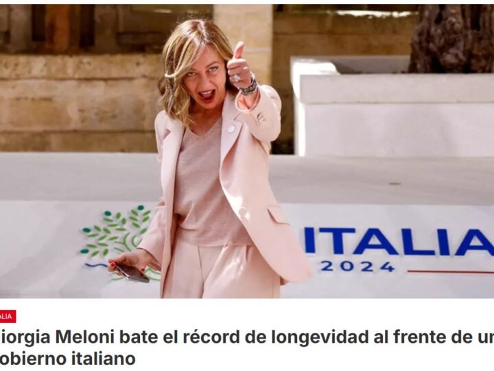 A partir de este viernes, el gobierno de Giorgia Meloni es el más longevo de los 80 años de historia de la República italiana: 1.413 días, es decir, casi cuatro años